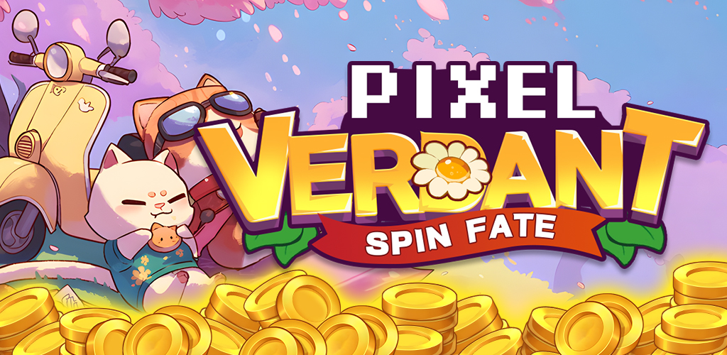 Pixel Verdant Spin Fate Game Banner